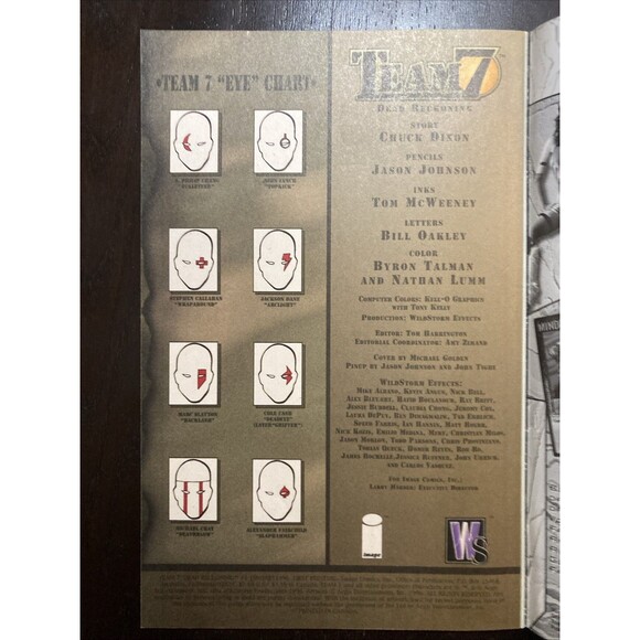 Team 7: Dead Reckoning Set with No. 1 & 2. First Printing. (1996 Image Comics) - Picture 3 of 8